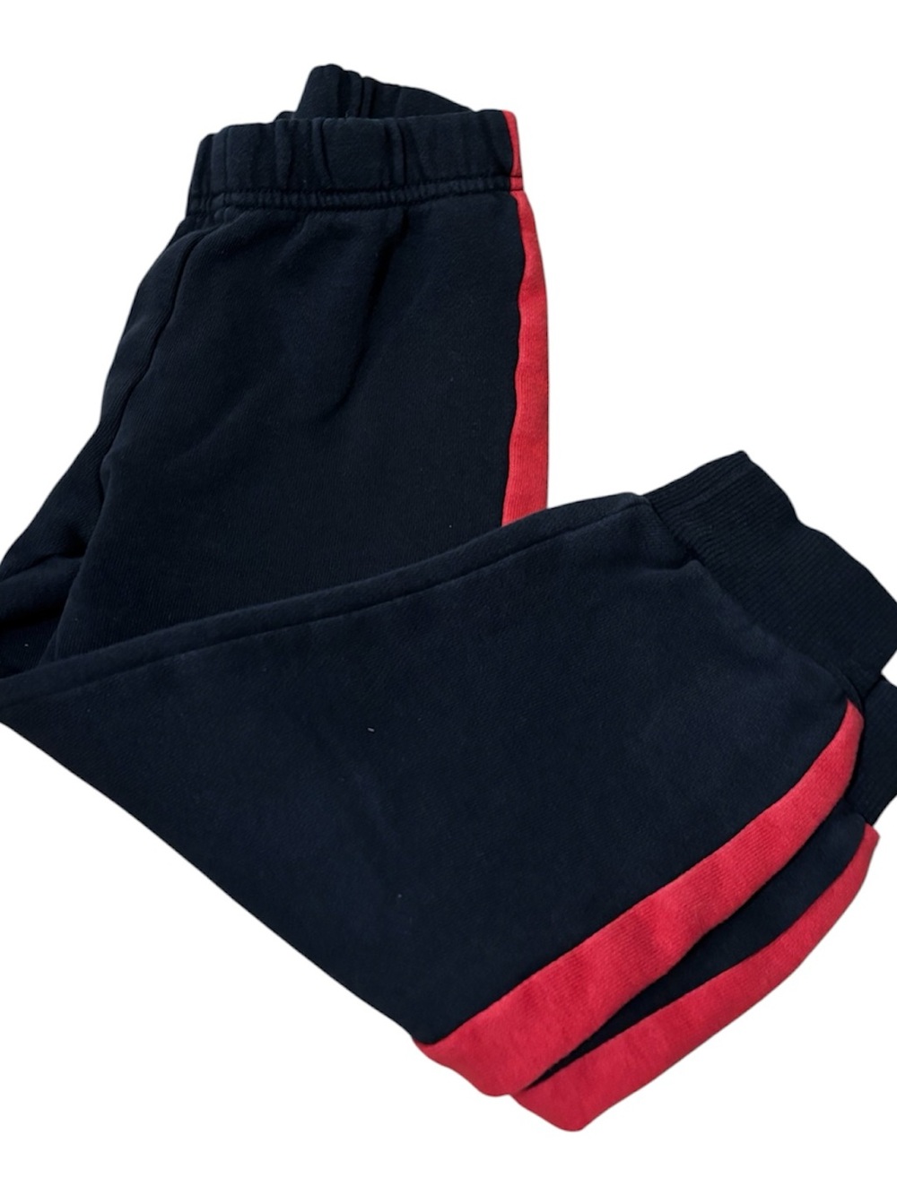 🟢Spiderman Black Sweatpants with Red Side Stripes